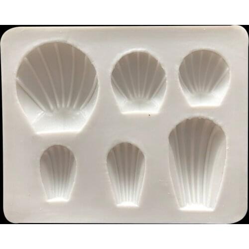 DIY Cake Decoration Shell Seashell Modeling Fondant Silicone Mold 15-614