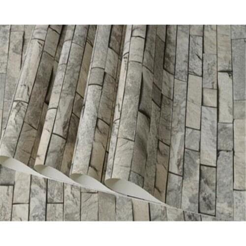 Beibehang Modern home fashion decorative brick pattern 3D wallpaper bar clothing shop bricks nostalgic wallpaper for walls 3 d