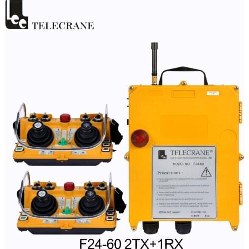 Telecrane F24-60 Tower Crane Concrete Pump Truck Industrial Radio Remote Multiple Control with 2 Transmitter and 1 Receiver