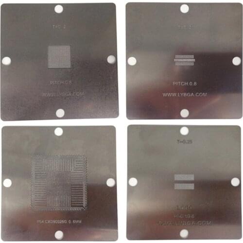 BGA reballing stencils 80mm 90mm solder ball steel template for PS4 BGA IC reball station