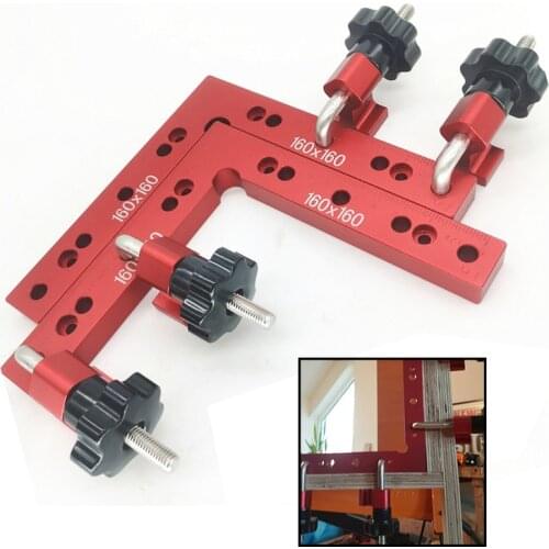 Woodworking Right Angle Positioning Clamps Auxiliary Positioner Corner Clamping Tools Aluminium Alloy Corner Ruler