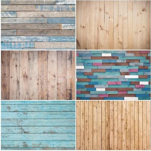 Vinyl Custom Photography Backdrops Wooden Board Planks Theme Newborn Infant Bed Baby Shower Photo Background For Studio Home