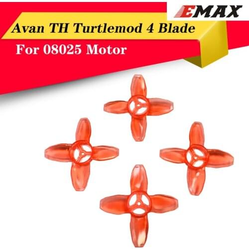 High Quality EMAX Avan Tinyhawk TH Turtlemode Propeller 2CW+2CCW 4-Blade 40mm For Indoor Flying 08025 Motor
