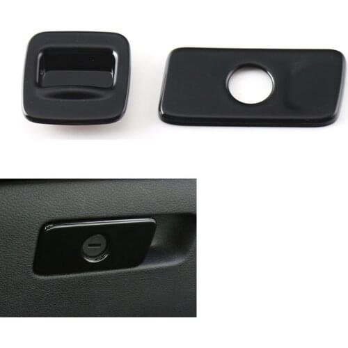 2pcs ABS Instrument Glove Storage Box Switch Button Handle Cover Trim Frame Decoration Fit For Jeep Cherokee 2014-2016