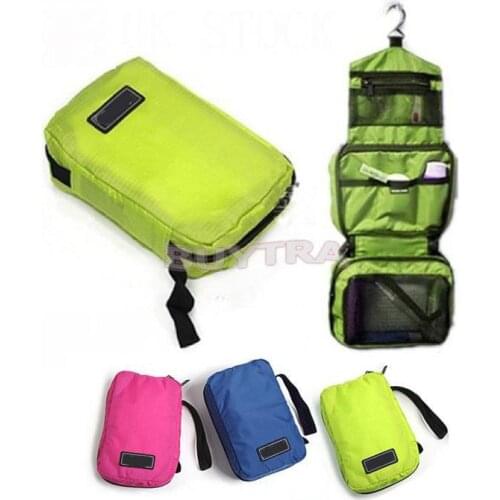 Women Travel Toiletry Folding Hanging Wash Cosmetic Makeup Storage Bag Portable Organizer For Outdoor Camping