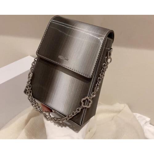 Women Bag PC Flap Chains Fashion Hasp Solid Shoulder Bags Handbags Pures and Bags Crossbody MINI Girls Bag Euro-America Style