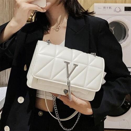 2021 Women Handbag New Designer Chain Shoulder Bag Wild Fashion Ladies Shoulder Messenger Bag Stream Su Small Square Bag