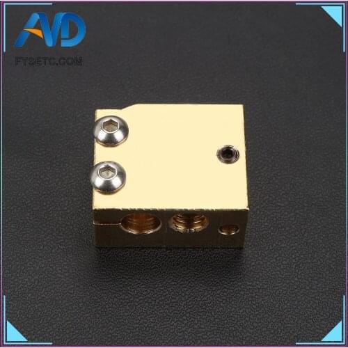 5pcs High Temperature H59 Copper Volcano Heater Block For E3D HOTEND Compatible PT100 Thermistor Cartridge Sensor V6 Hot