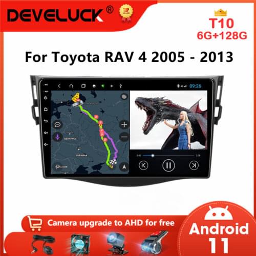 Android 10.0 2Din Car Radio For Toyota RAV 4 2005 - 2013 Multimedia Video Player GPS Navigation 4G Net WIFI stereo DVD Head Unit