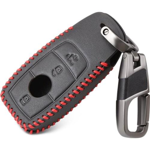 Car Key Cases For Mercedes Benz New E Class E200 E260 E300 E320 W213 Remote Keyless 3button Key Cover Bag Fob Shell