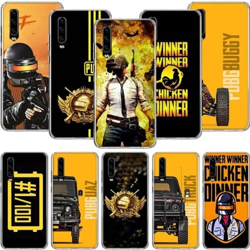 PUBG Winner Chicken Dinner Phone Case For Huawei P30 P40 P20 P10 Mate 20 10 30 Lite Pro P Smart Z Plus Printing Cover Coque Shel