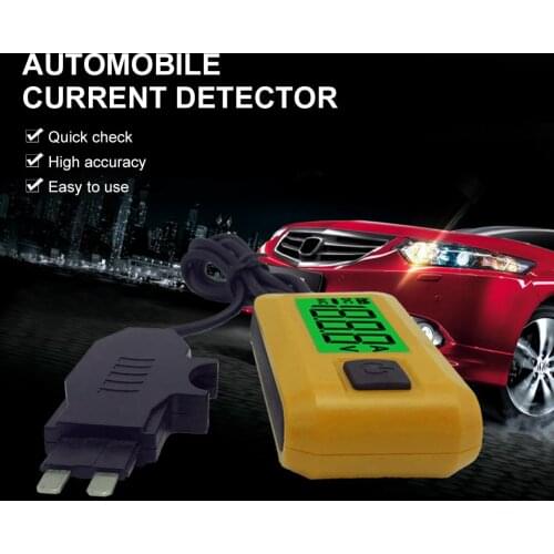 0.01A-19.99A 12V Car Current Tester Digital Multimeter Current Meter Max. Load 20A/48V DC Auto Fuses Test Diagnostic Tool Parts