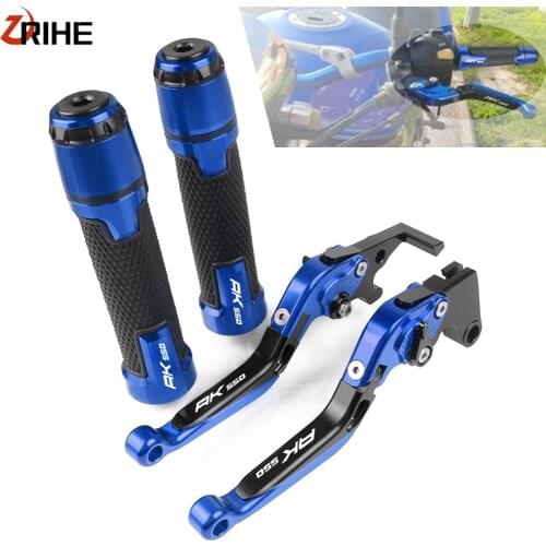For KYMCO AK550 AK ak 550 2017 2018 2019 2020 Motorcycle Accessories Adjustable Foldable Brake Clutch Levers and Handlebar Grips