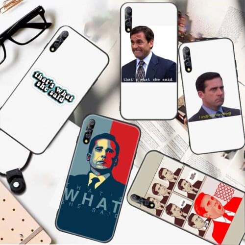 The Office Tv Show What She Said Phone Case For Vivo X9 9s 9plus 9splus 20 20plus Y91C 11 17 19 67 71 81 91 V11 11I 17 IQOO