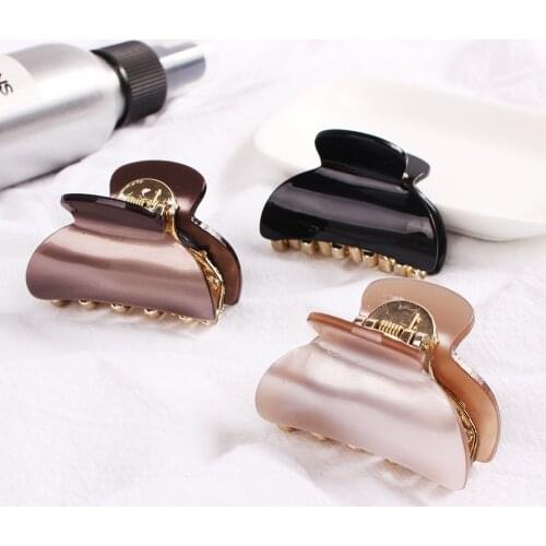 Headwear Large Claw Shiny Acrylic Hair Claws Hair Clip Shiny Crab Hairpin For Women Accessories Ornaments Danish