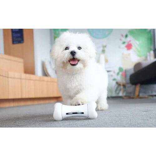 Dog Interactive toys Smart Pet Emotional Bone Toy Pet Supplies Smart Crazy Bone Dog Chew Toy Silicone Wheels Remote Control