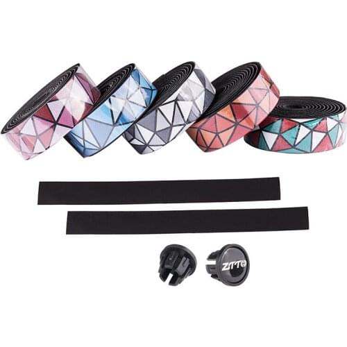 Bicycle Handlebar Tapes Pro EVA PU Road Bike Handle Belt Gradient Anti-Vibration Pro Cycling Handle Bar Straps Cork Wrap BC0570