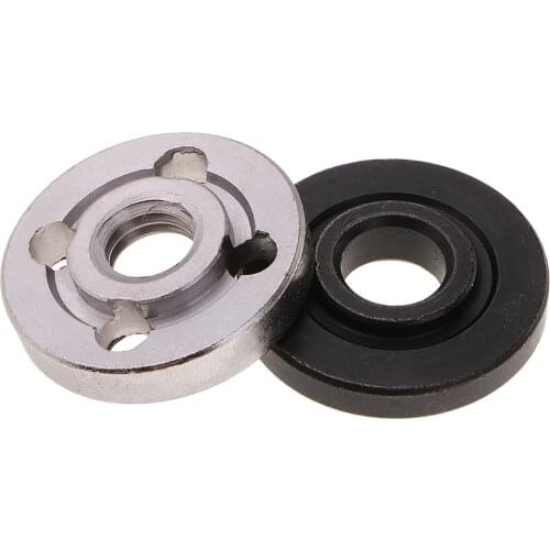 Set of M10 Angle Grinder Flange Kit Metal Lock Nut Inner Outer Flange Nut Spare