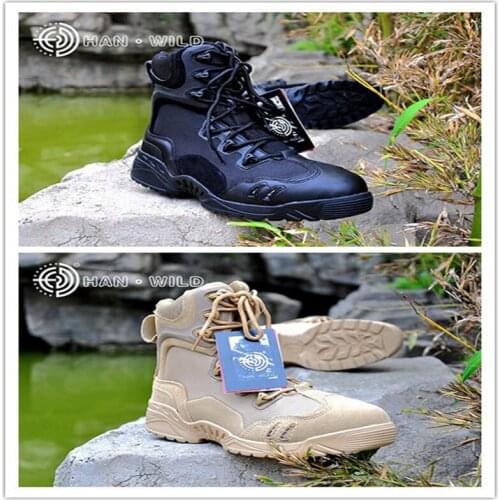 2017 new cool mens boots fighting tactical ankle boots men desert / jungle boots outdoor shoes