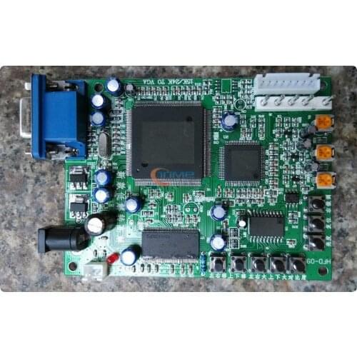 2 Pcs of RGB TO VGA / CGA TO VGA converter board 04/VGA output-game accessories for arcade game machine/LCD game machine parts