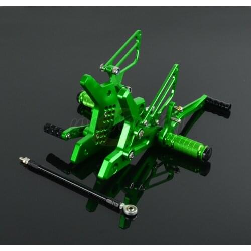 Motorbike CNC Footpegs Foot Pegs Pedals Rest Adjustable Rearset Billet For KAWASAKI Z750 Z1000 Z 750 1000 2004 2005 2006