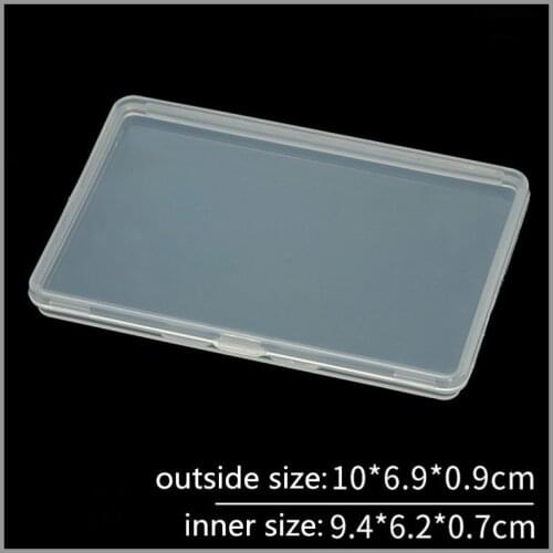 Translucent PP Plastic Box Rectangular Box Small Jewelry Packaging Box False Eyelash Box Square Storage Box
