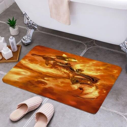 Ragnaros the Firelord 3D Print Doormats Rectangle Non-Slip DoorMat Bedroom Kitchen Entrance Print Door rugs Dropshipping