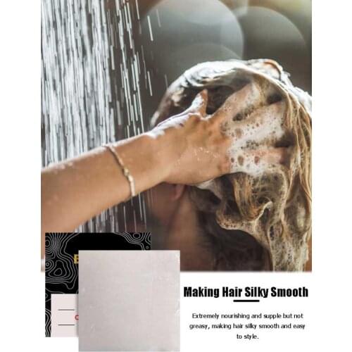 Rice Hair Soap Nourishing Moisturizing Essence Shampoo Soap Hair Soap Split Dry Damaged Hair Promotes Hair Growth Toiletries