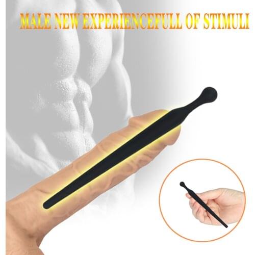 Silicone male urethral plugging horse eye irritation rod urethral stimulation Penis Plug Sound Catheter Masturbation Rod O25