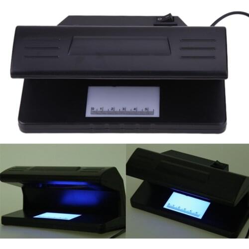 EU 4W UV Light Money Detector Checker Practical Counterfeit Money Tester Bill Currency Fake Detector Machine with ON/OFF Switch