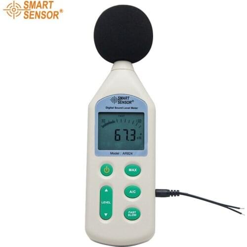 Smart Sensor AR824 Portable Digital Sound Noise Decibel Meter db Meter Noise Analyzer