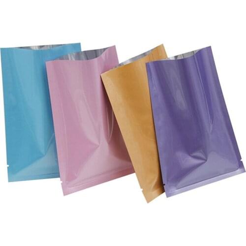 High Quality Flat Type Aluminum Bag With Reclose Zipper, Food Grocery Packaging Bag J10001
