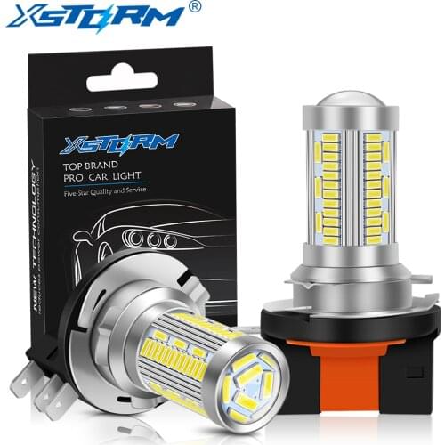 XSTORM 2Pcs H15 LED Bulb Canbus CSP Car Headlight High Beam Day Driving Running Light 12V 6000K White Auto Lamp for VW Audi BMW
