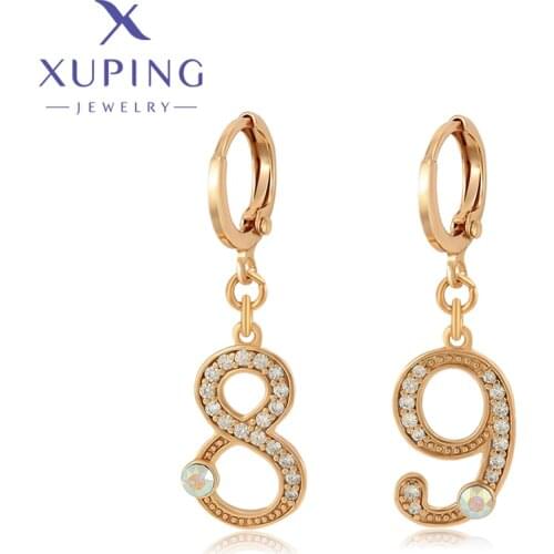 Xuping Jewelry Fashion New Arrival Crystals Earrings for Women Girl Party Gift A00685988
