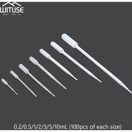 0.2ml/1ml/2ml/3ml/5ml/10ml Pipette Graduated disposable plastic straw LDPE plastic dropper Airbrush Urine straw Mixed Size