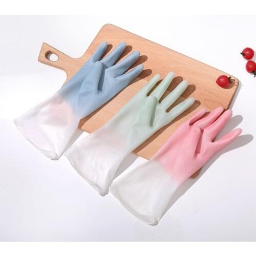1pc Waterproof Latex Rubber Gloves Household Cleaning Experiment Catering Gloves Universal Clean Durable Kitchen Accessories