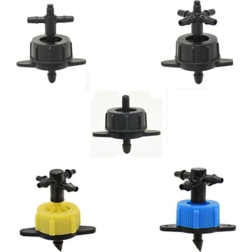 100Sets Greenhouse 2L/4L/8L Steady Flow Dripper Drip Arrow Cross Connector With 2/4-Way Agriculture Drip Irrigation