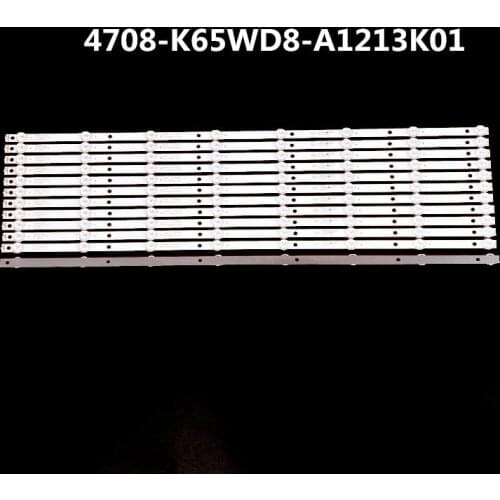 12PCS LED Backlight 4708-K65WD8-A1213K01 K650WD A1 For 65PFF5455/T3 65PFF5459/T3 65PFF6031/T3 65PFF6056/T3 TH-65DX400C 65L621U