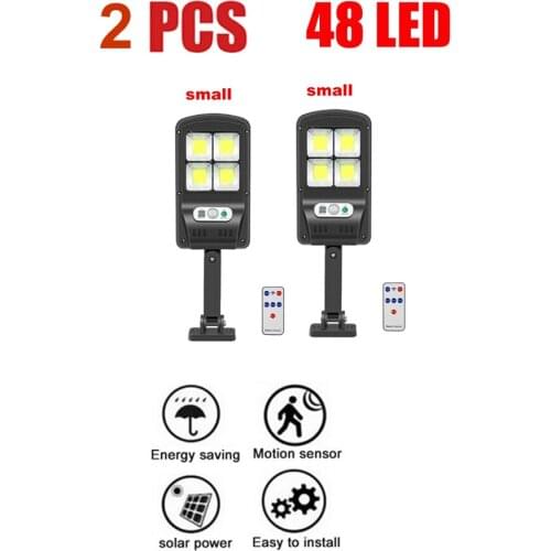 2 pcs Solar Light Wall Lamp For Outdoor Yard Garden Lamps PIR Motion Sensor LED Lights Waterproof Security Yard LED Lighting 3 m