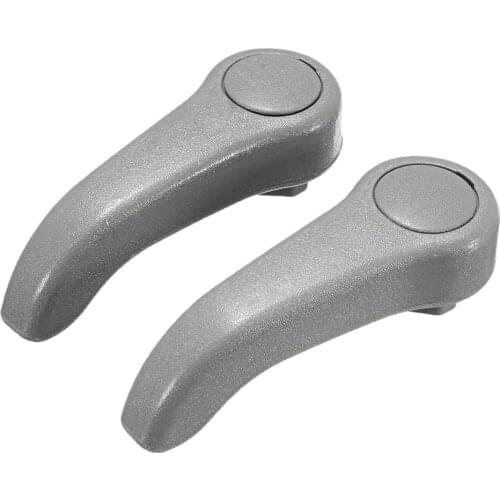 2pcs Seat Adjuster Lever Handle Adjust for Clio MK2 Pair Grey Stable performance, high reliability. Durable