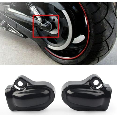 2Pcs Motorbike Axle Cover Wheel Shaft Cap Side Protector Guard For Harley V-Rod VRSC Muscle VRSCF VRSCDX VRSCAW 2002-2017