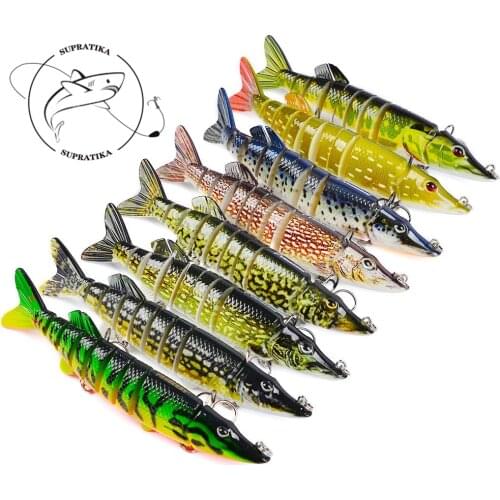 9 Segments Wobbler Lifelike Hard Bait Jerkbait Fishing Lures Swimbait 100mm/15.6g With 6# Hook Pesca Artificial Lures Bait