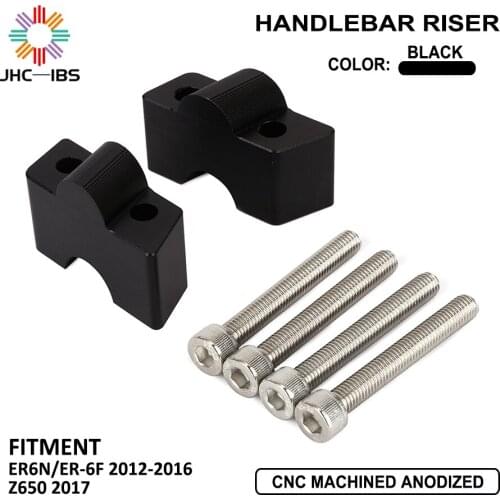 Motorcycle Aluminum HandleBar Height Riser Handle Bar Mount Clamp For KAWASAKI ER6N ER 6N ER 6F ER6F Z650