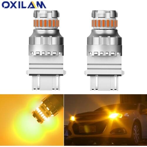 2x Amber Yellow 3157 T25 3156 Led Car Bulb 1157 BAY15D P21/5W 7528 Led Turn Signal Lights DC12V Signal Lamp FOR Chevrolet Ford