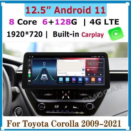 12.3" Android 10 Car Multimedia Player Radio GPS Navigation for Toyota Corolla Railing Lingshang Asia Lion 2019-2021 CarPlay BT