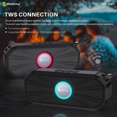 Wireless bluetooth speakers overweight subwoofer home small stereo music center colorful lights portable sound box AUX TF radio