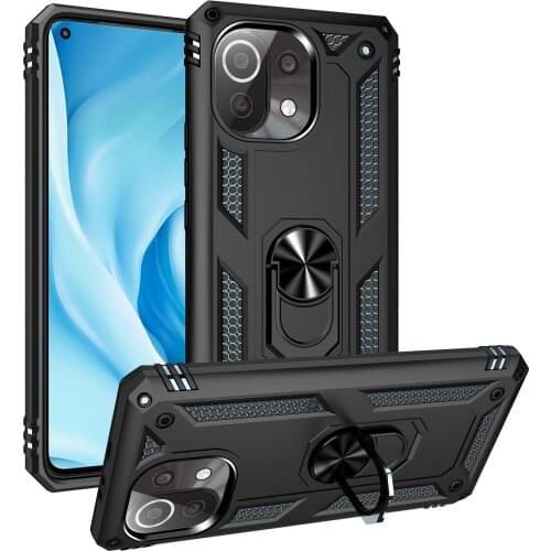Case for Mi11 Lite Rugged Shield Armor Soft TPU Shockproof Cover for Xiaomi Mi 11i 11X Pro Fundas Couqe