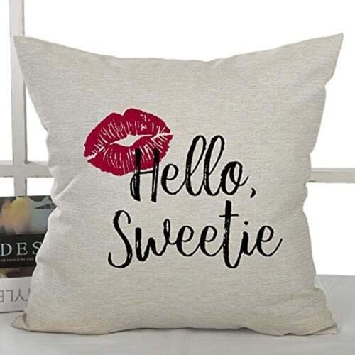Home Decor Gift Doctor Hello Sweetie Decorative Pillowcase Cushion Cover 18x18inch