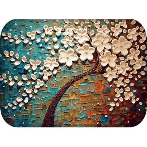 Life Tree Anti-slip Mediterranean Bath mat Bathroom kitchen bedroon floor mat Home Entrance kids prayer mat 40*60cm DD-0028