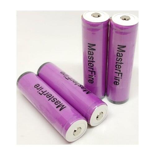 MasterFire 4pcs/lot Sanyo Protected UR18650ZTA 3.7V 18650 3000mAh Rechargeable Lithium Battery Flashlight Batteries with PCB